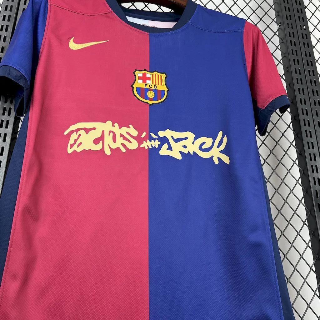 FC Barcelone maillot domicile 2024 2025 Travis Scott Cactus Jack