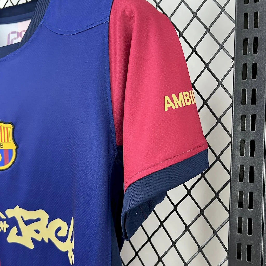 FC Barcelone maillot domicile 2024 2025 Travis Scott Cactus Jack