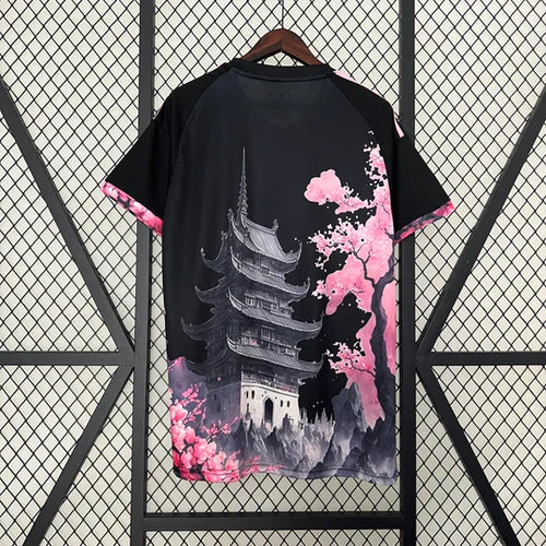 Maillot Japon Edition Spéciale Dragon Noir et Rose Saison 2023 2024