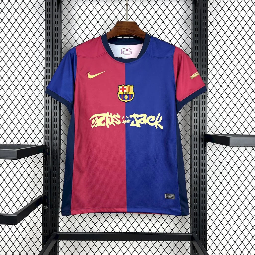FC Barcelone maillot domicile 2024 2025 Travis Scott Cactus Jack