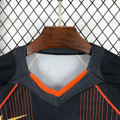 FC Barcelone maillot foot concept noir orange 2025 2026