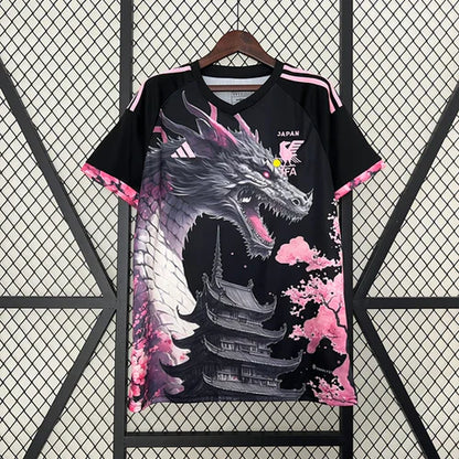 Maillot Japon Edition Spéciale Dragon Noir et Rose Saison 2023 2024
