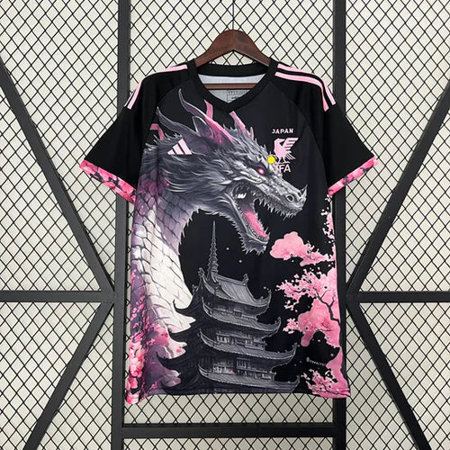 Maillot Japon Edition Spéciale Dragon Noir et Rose Saison 2023 2024