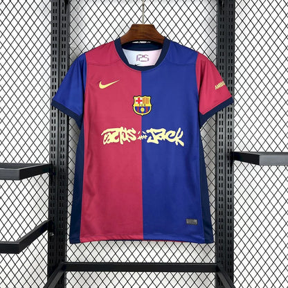 FC Barcelone maillot domicile 2024 2025 Travis Scott Cactus Jack
